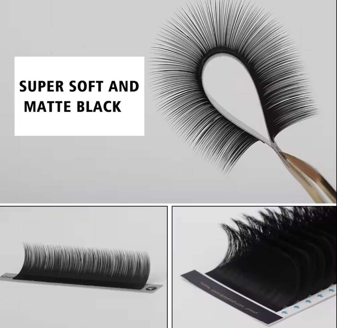 Handmade fan Volume Classic Lash Extension False faux Mink Silk Eyelash Extension
